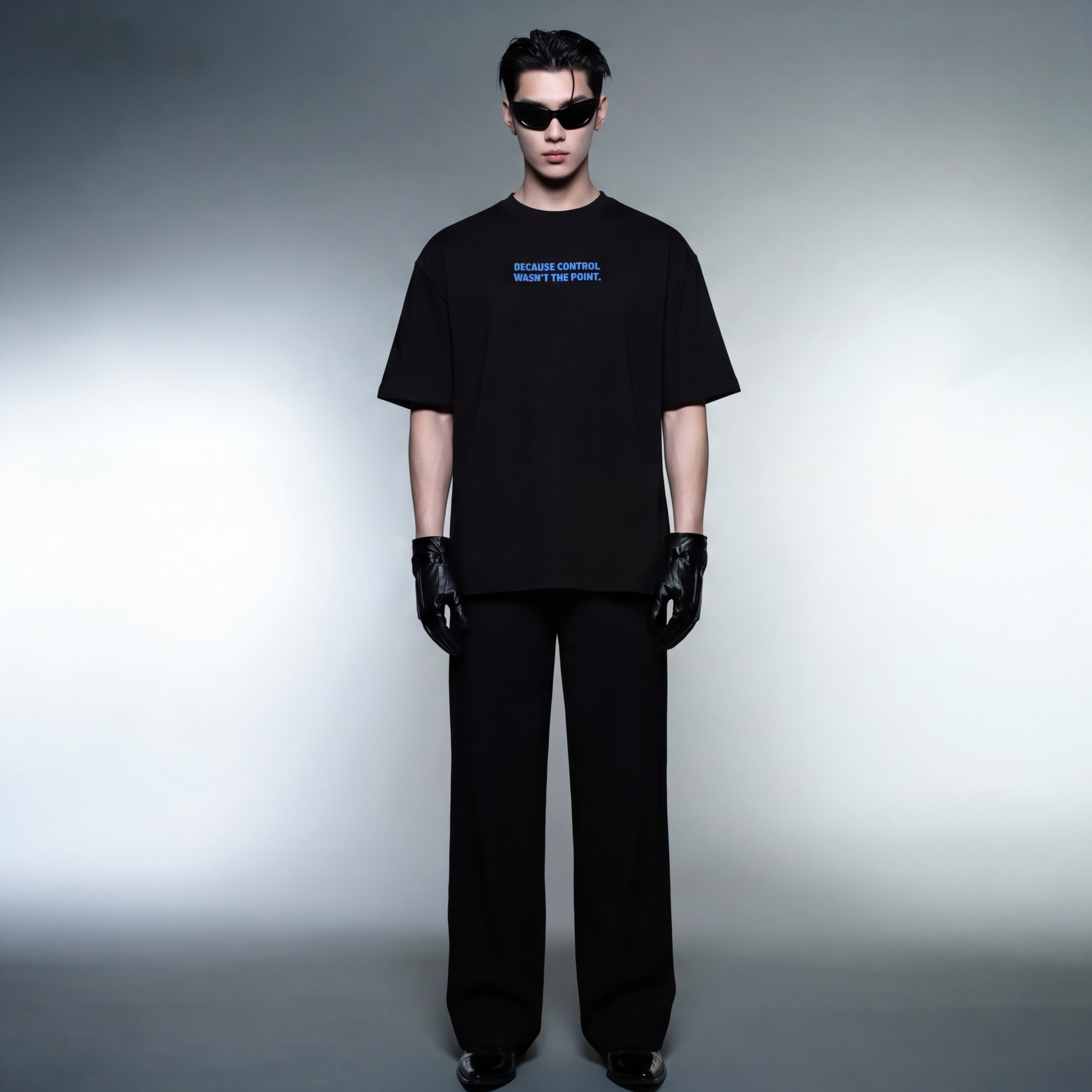forfksake-love-club-tee-black model front