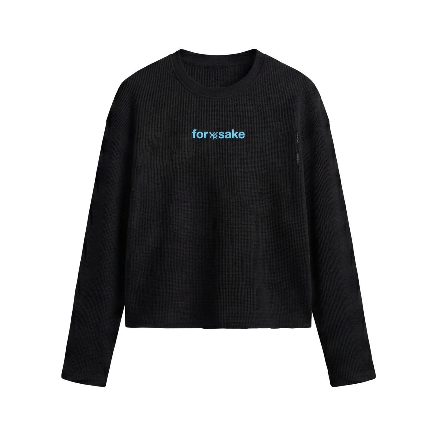 FFS restored original first-two | original_media:gid://shopify/MediaImage/30695167164519 | position:1 | Forfksake Pray For Nothing Waffle Long Sleeve Black