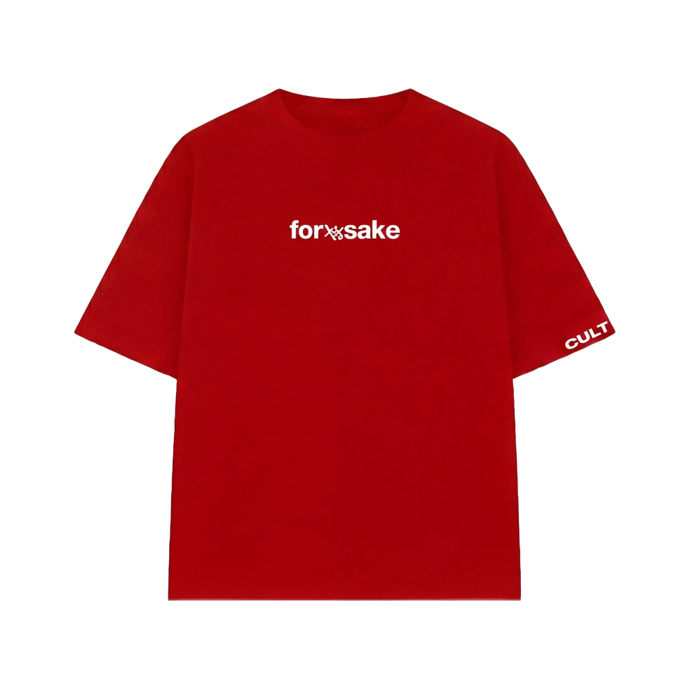 FFS restored original first-two | original_media:gid://shopify/MediaImage/30695168442471 | position:1 | Making Bitches Famous Red T-Shirt (Forfksake × Culture Circle)