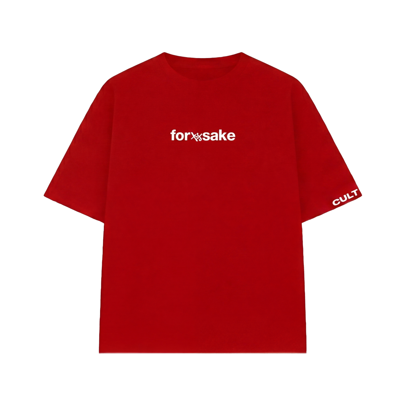 FFS restored original first-two | original_media:gid://shopify/MediaImage/30695168442471 | position:1 | Making Bitches Famous Red T-Shirt (Forfksake × Culture Circle)