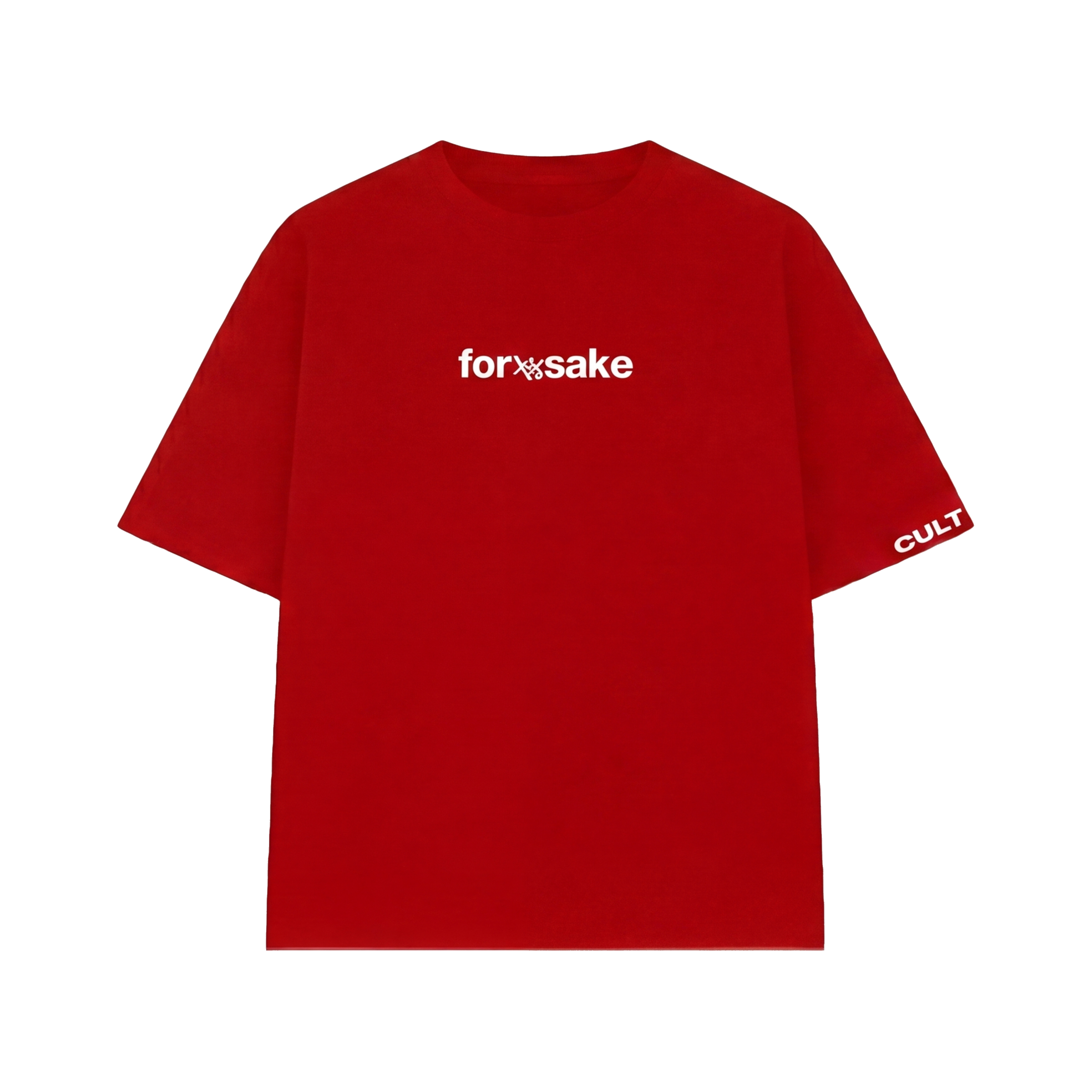 FFS restored original first-two | original_media:gid://shopify/MediaImage/30695168442471 | position:1 | Making Bitches Famous Red T-Shirt (Forfksake × Culture Circle)