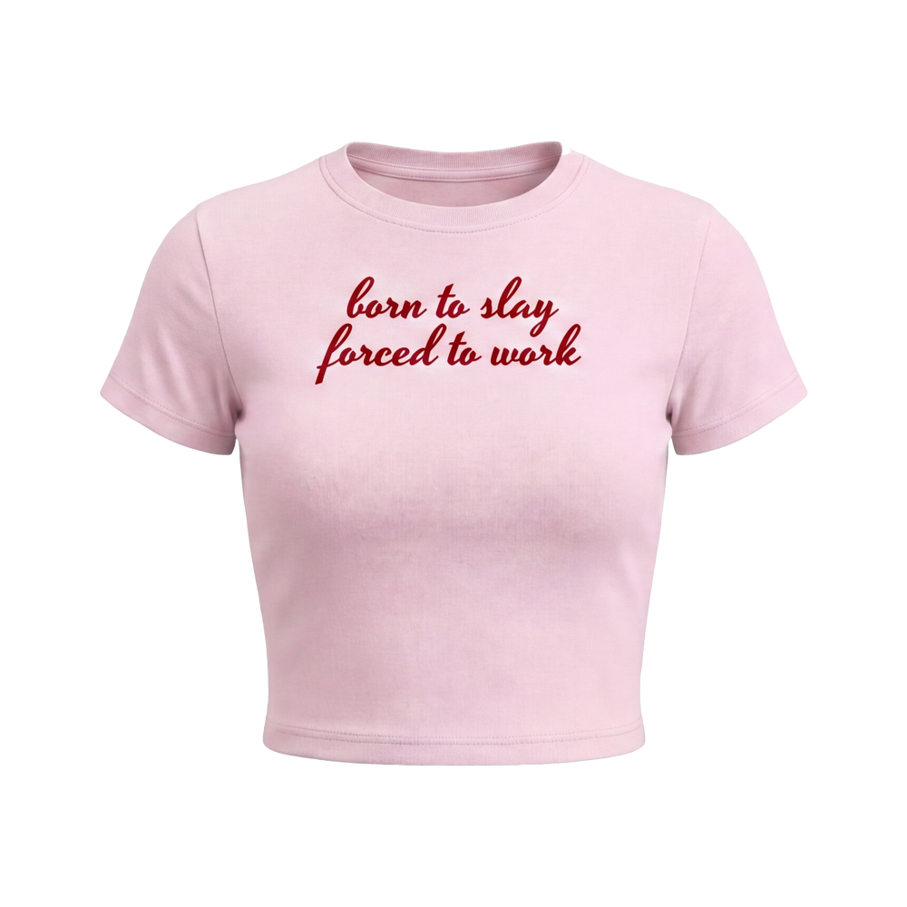 FFS restored original first-two | original_media:gid://shopify/MediaImage/30695112900711 | position:1 | Forfksake Work Pink Baby Tee