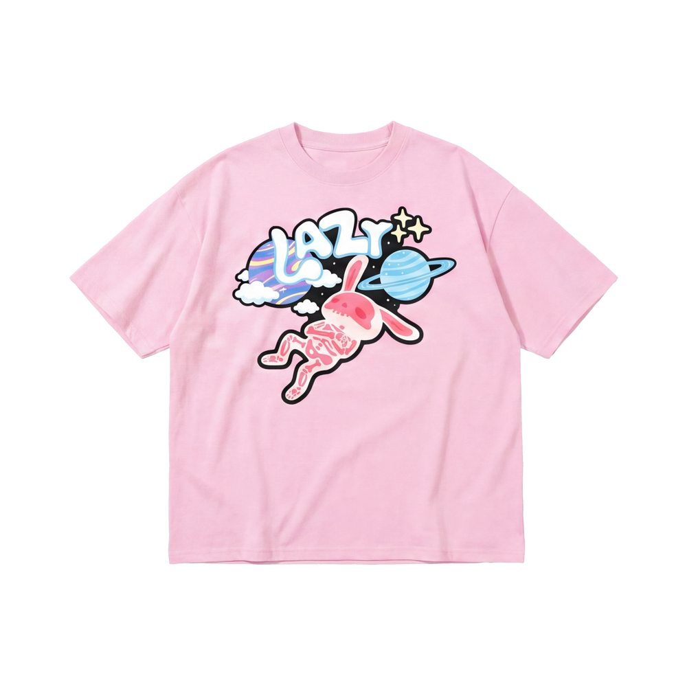 FFS restored original first-two | original_media:gid://shopify/MediaImage/30695009583207 | position:1 | Forfksake Lazy Orbit Tee - Pink