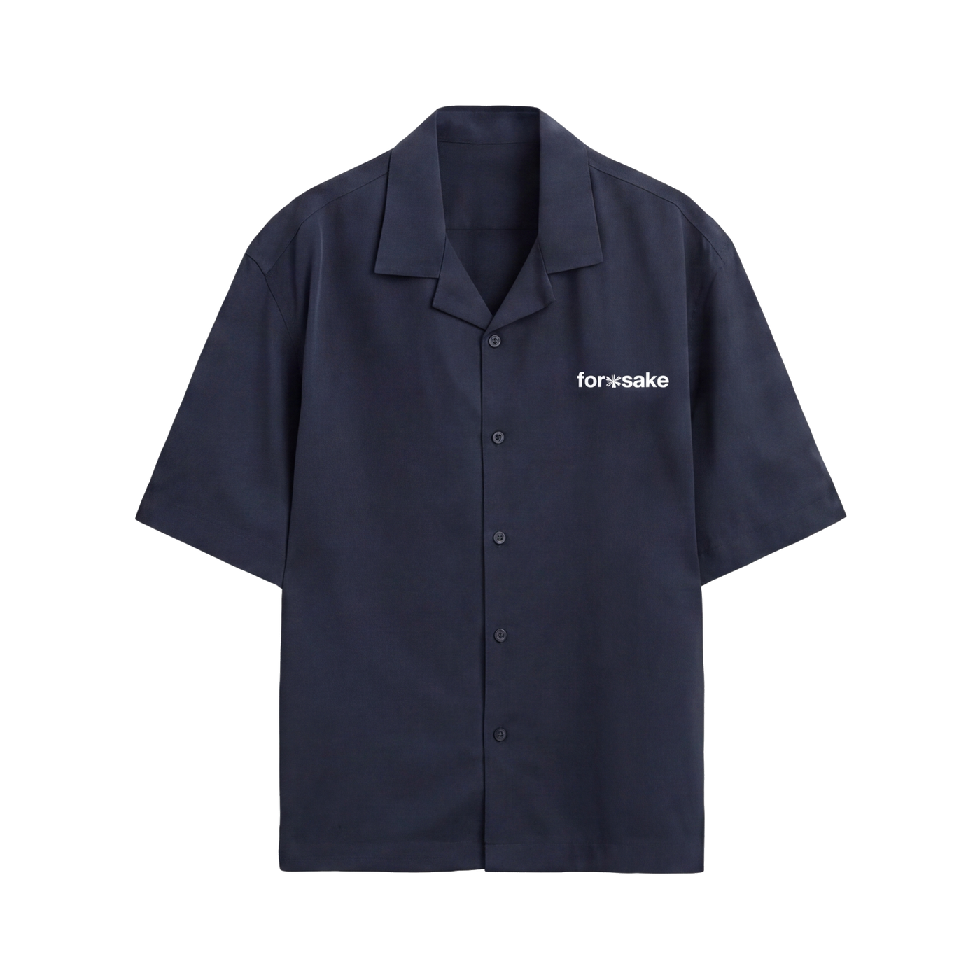 FFS restored original first-two | original_media:gid://shopify/MediaImage/30695008632935 | position:1 | Forfksake Sinners Navy Blue Bowling Shirt