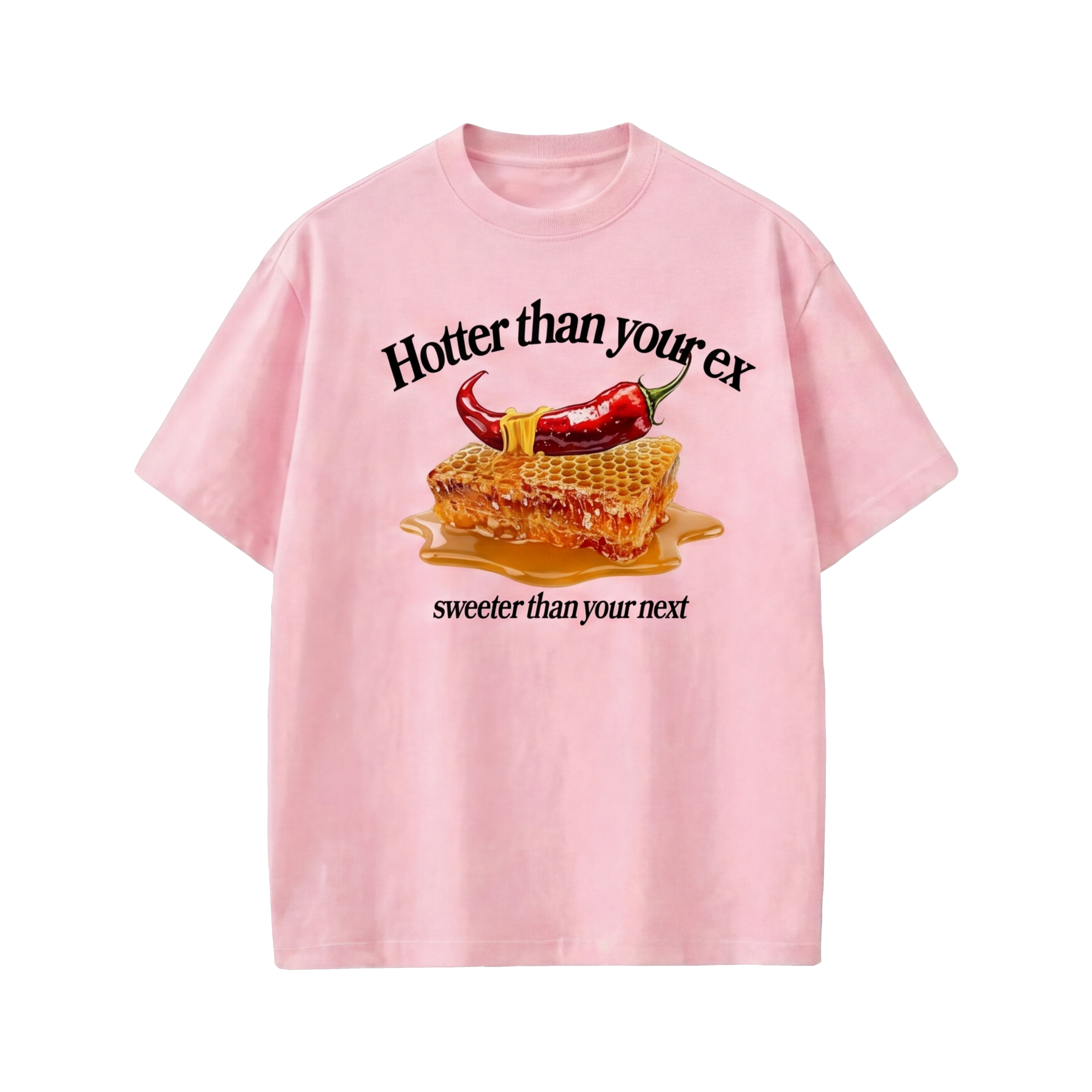 FFS restored original first-two | original_media:gid://shopify/MediaImage/30695047430247 | position:1 | Forfksake Hotter Pink T-Shirt