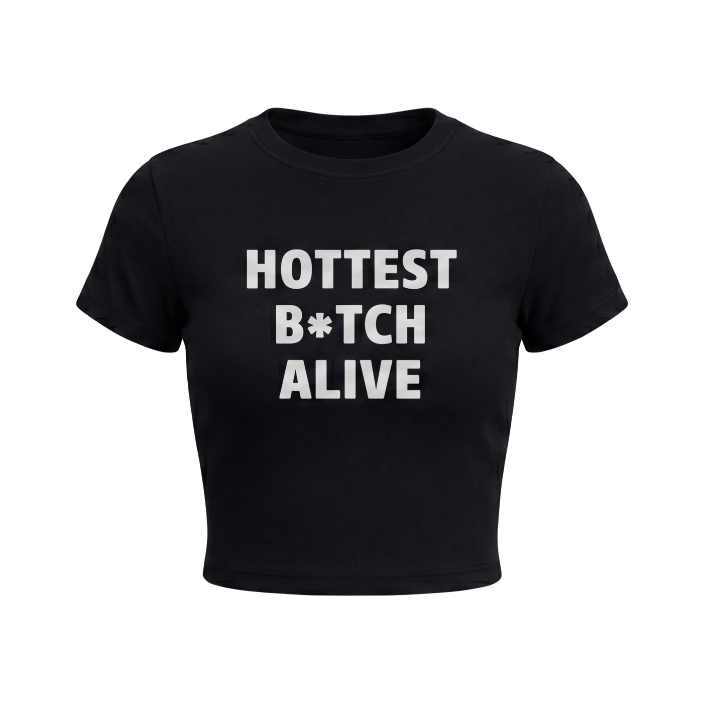 FFS restored original first-two | original_media:gid://shopify/MediaImage/30695089995879 | position:1 | Forfksake Hottest Bitch Alive Baby Tee Black