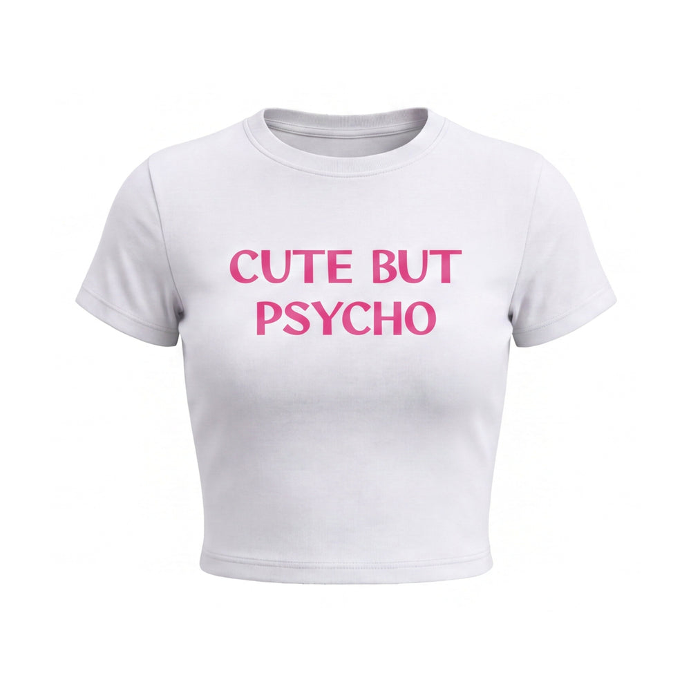 FFS restored original first-two | original_media:gid://shopify/MediaImage/30692929437799 | position:1 | Forfksake Psycho White Baby Tee