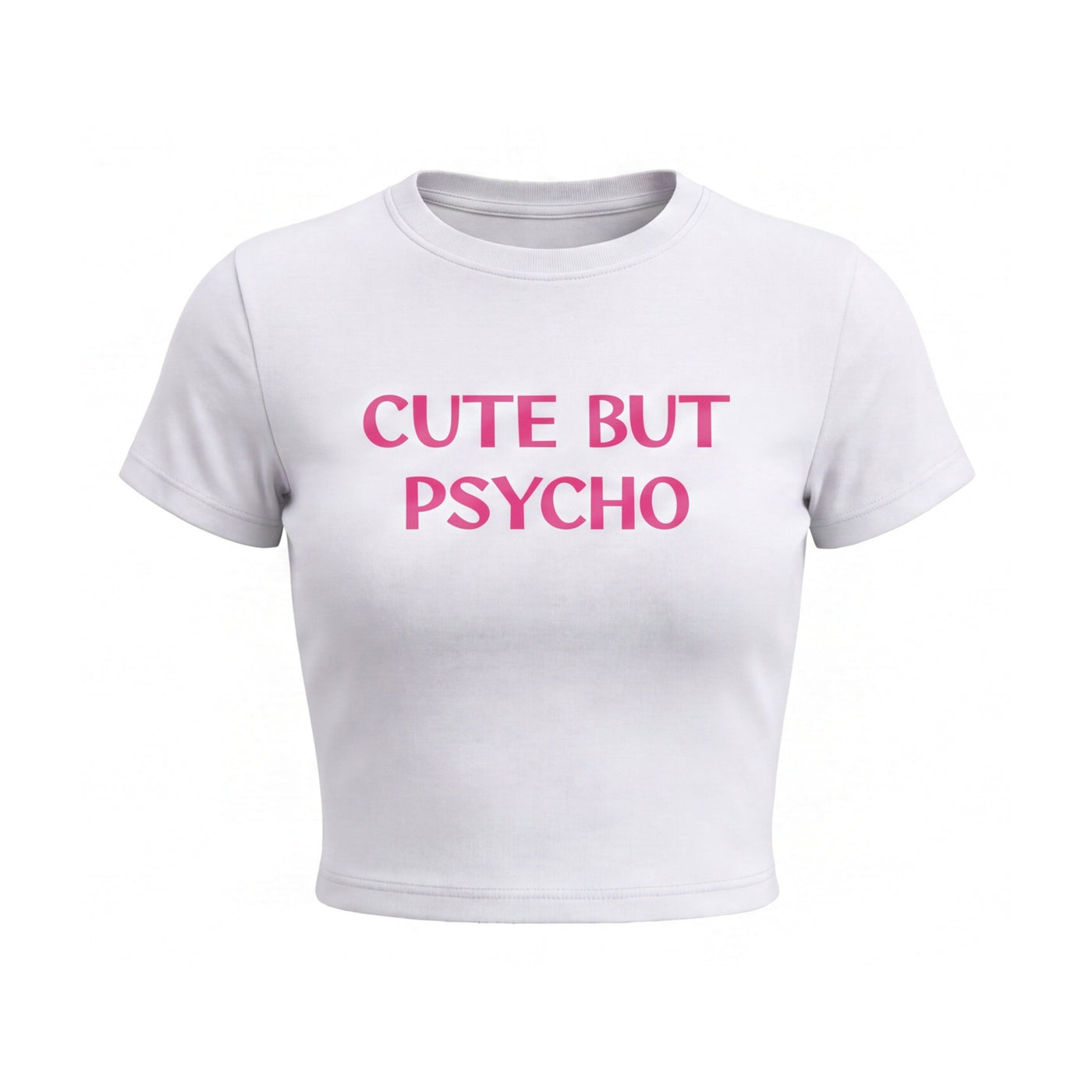 FFS restored original first-two | original_media:gid://shopify/MediaImage/30692929437799 | position:1 | Forfksake Psycho White Baby Tee