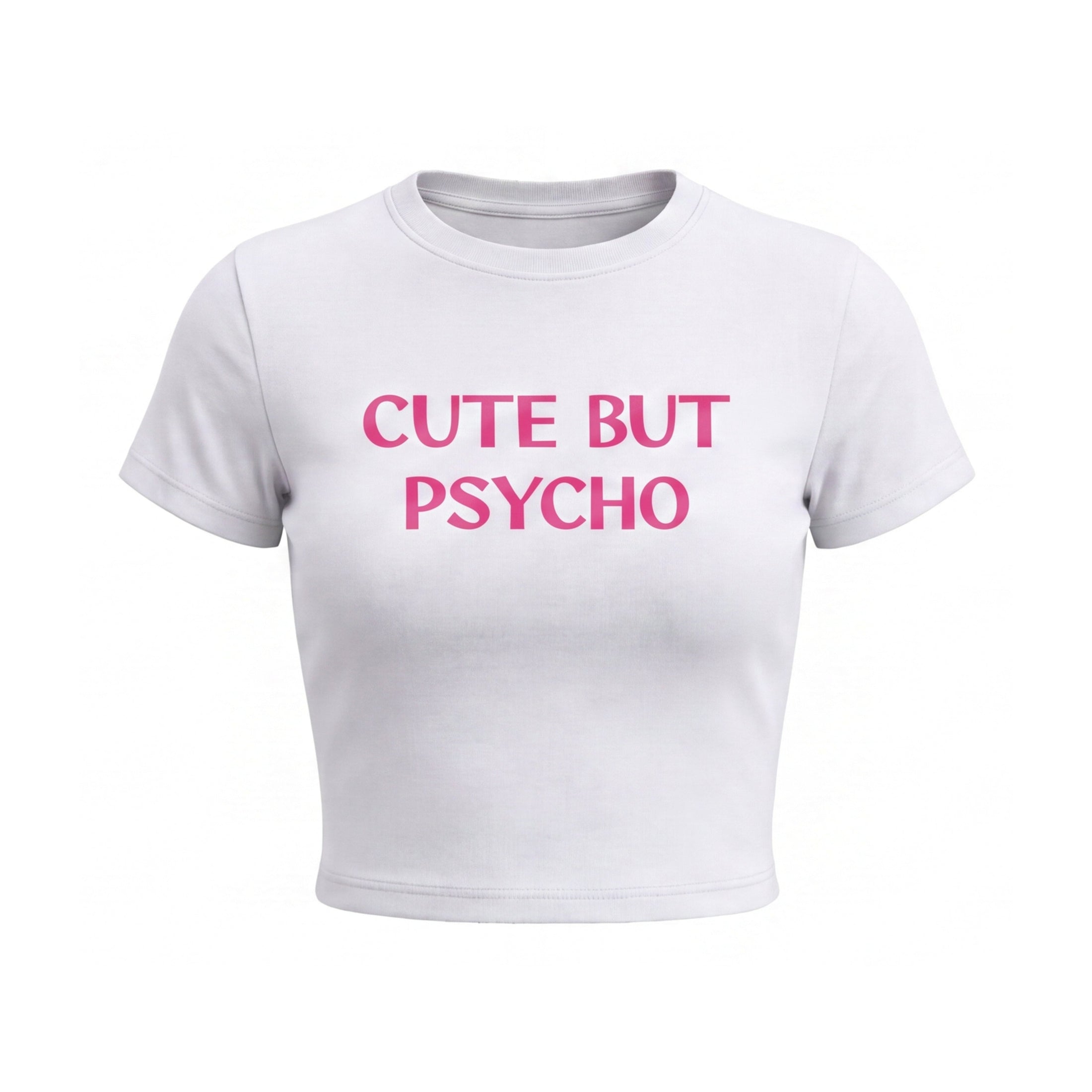FFS restored original first-two | original_media:gid://shopify/MediaImage/30692929437799 | position:1 | Forfksake Psycho White Baby Tee