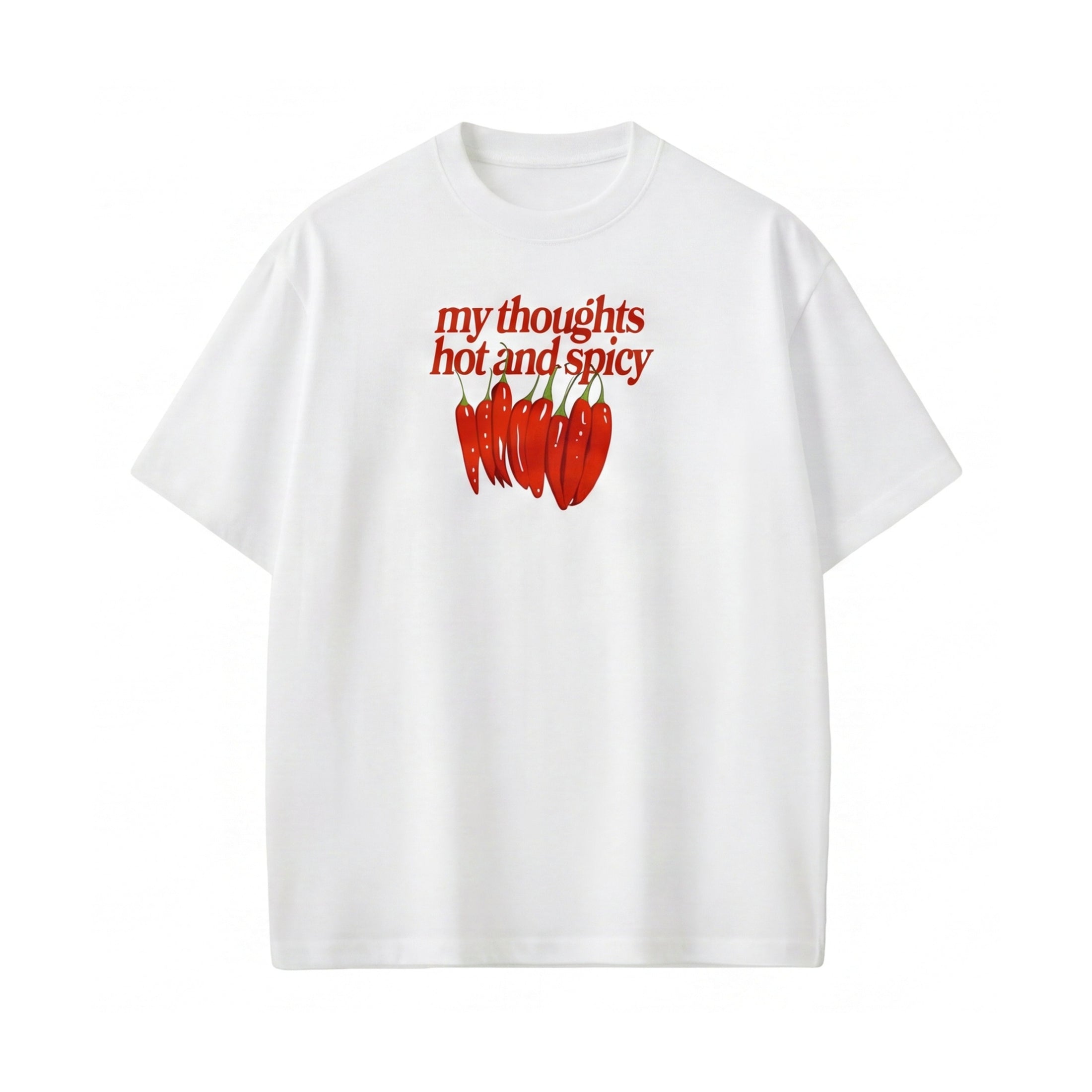 FFS restored original first-two | original_media:gid://shopify/MediaImage/30692855808103 | position:1 | Forfksake Hot & Spicy White T-Shirt