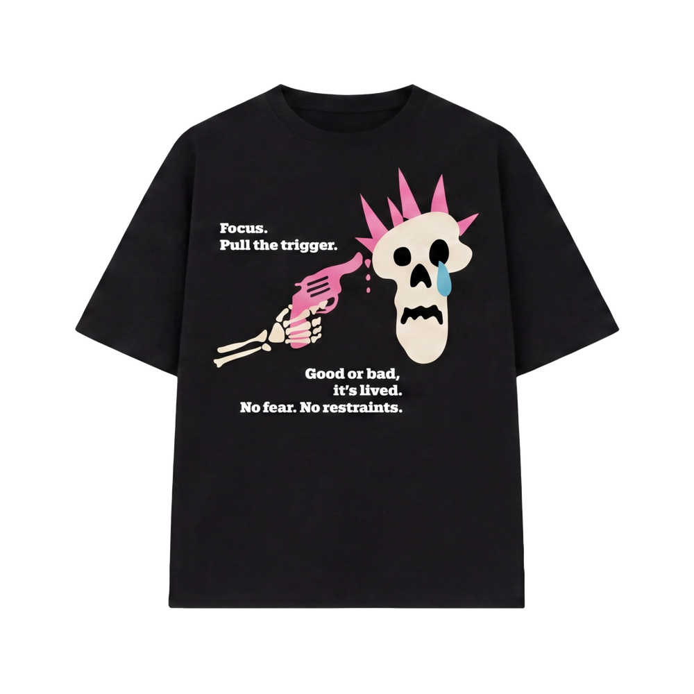 FFS restored original first-two | original_media:gid://shopify/MediaImage/30695009812583 | position:1 | Forfksake Trigger Pull Tee - Black