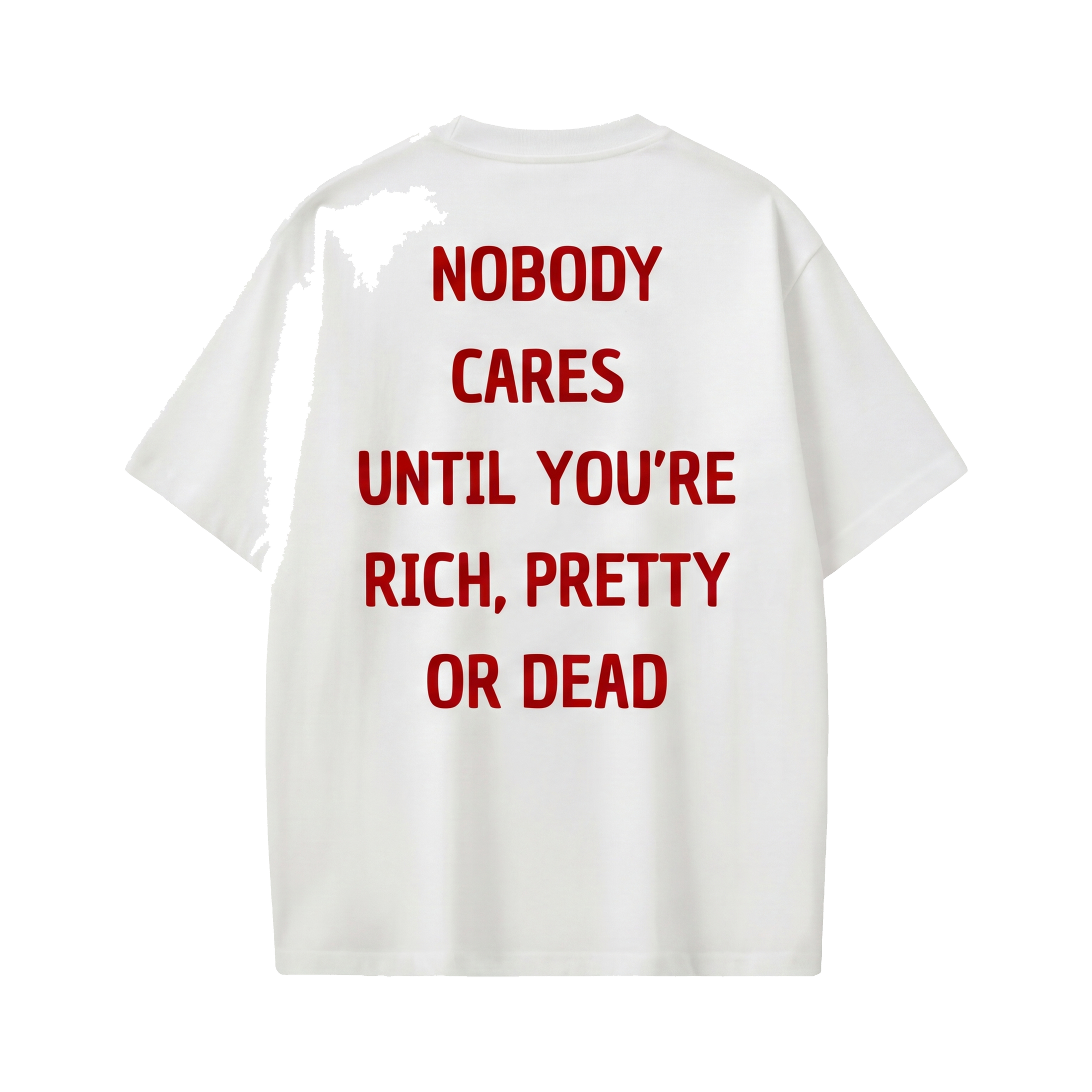 FFS restored original first-two | original_media:gid://shopify/MediaImage/30695025836135 | position:1 | Forfksake Nobody White T-Shirt