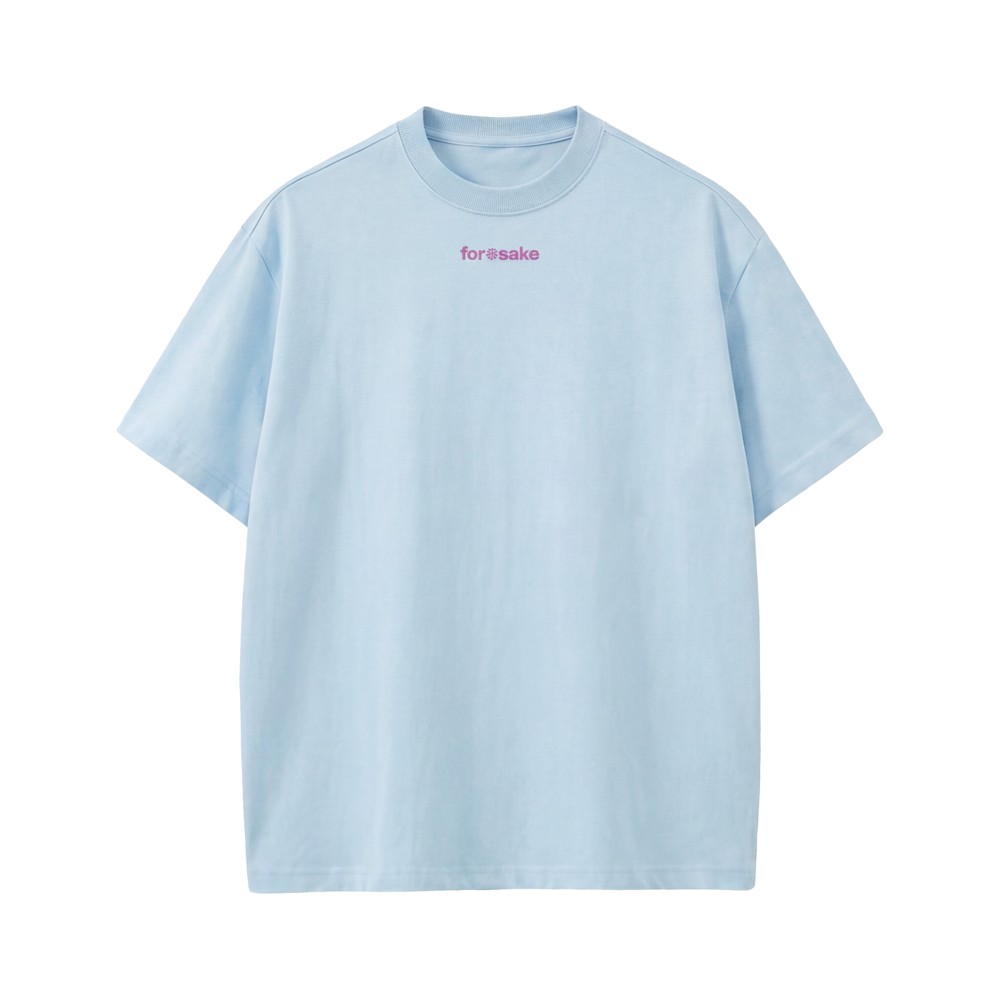 FFS restored original first-two | original_media:gid://shopify/MediaImage/30695024361575 | position:1 | Forfksake I Don't Flirt Light Blue T-Shirt