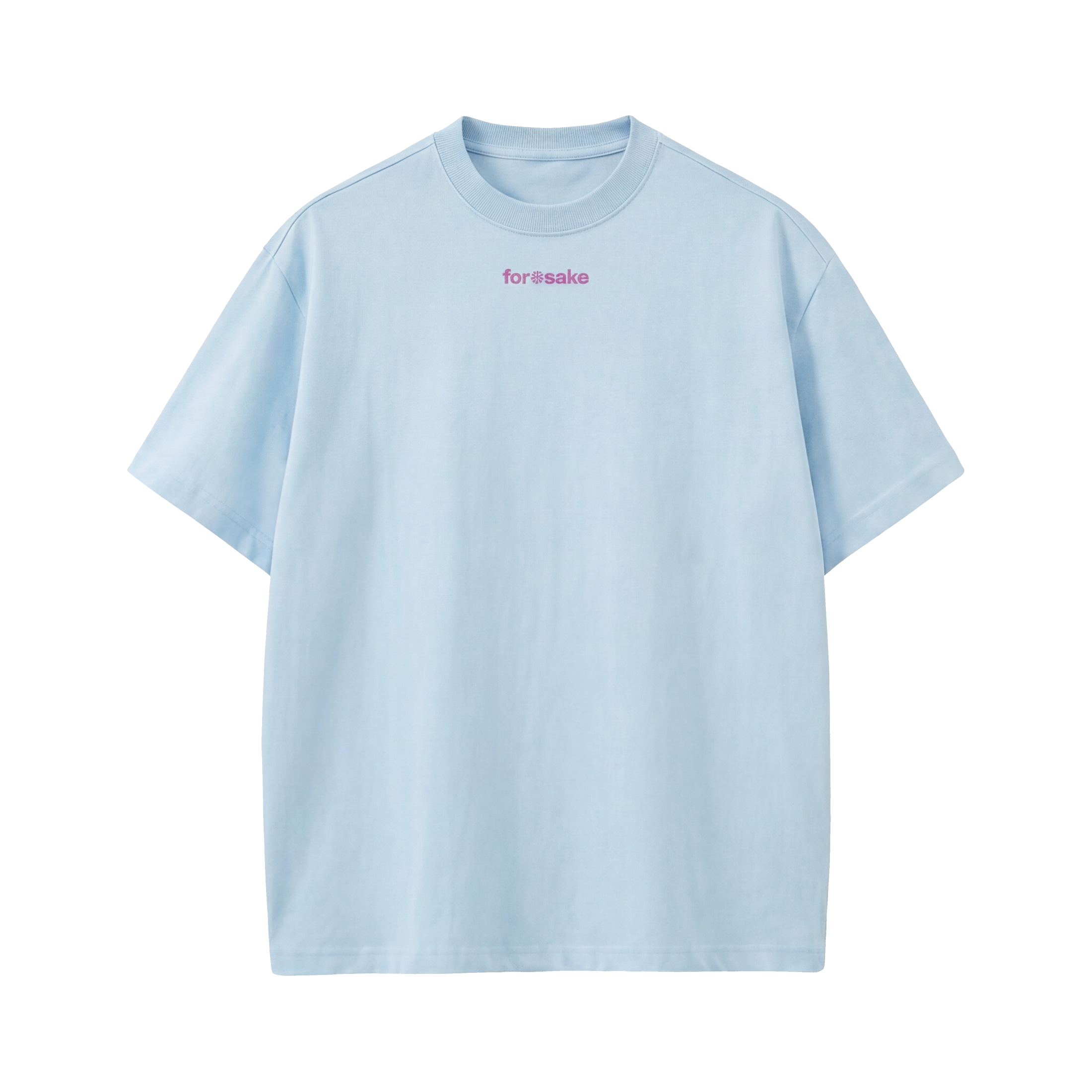 FFS restored original first-two | original_media:gid://shopify/MediaImage/30695024361575 | position:1 | Forfksake I Don't Flirt Light Blue T-Shirt