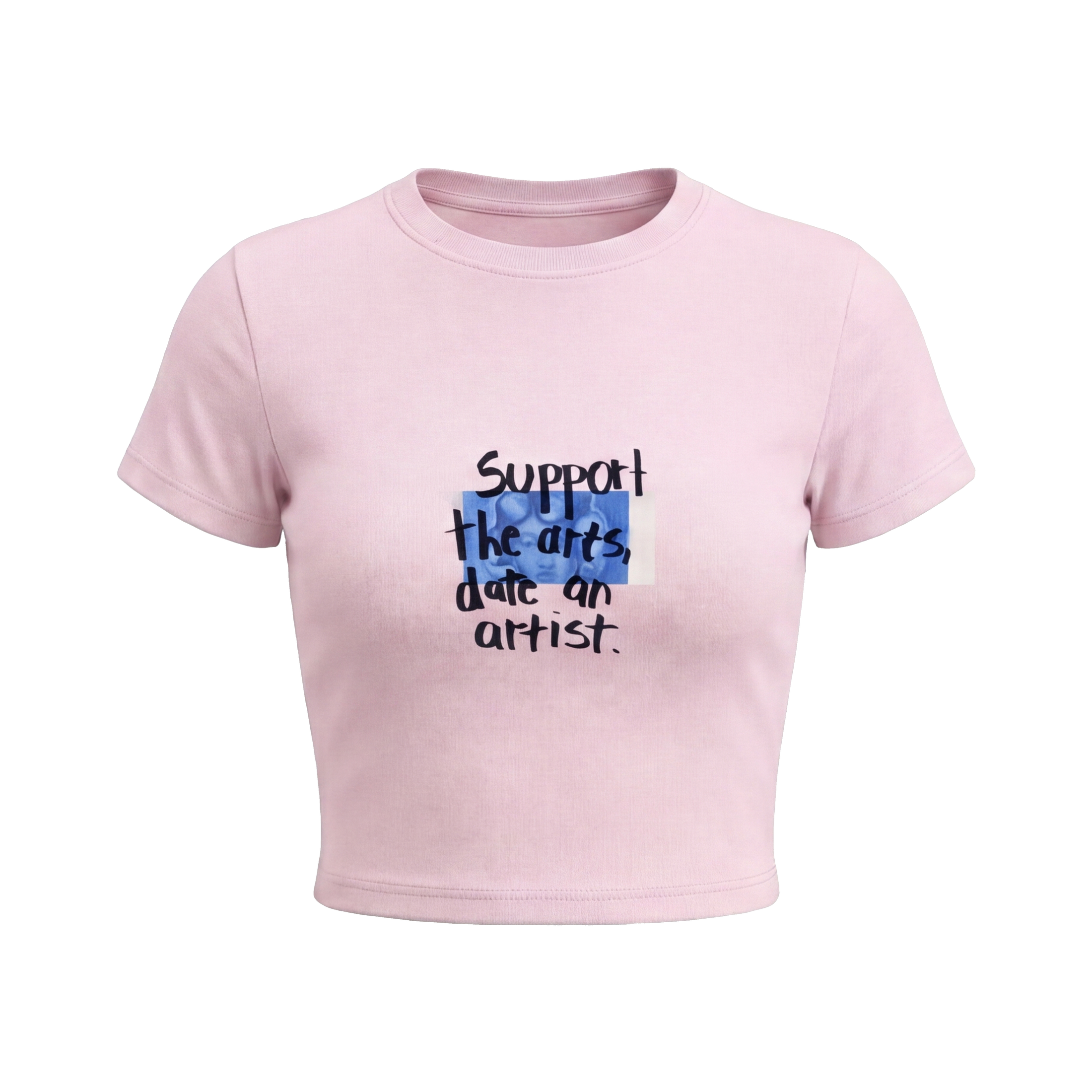 FFS restored original first-two | original_media:gid://shopify/MediaImage/30695162544231 | position:1 | Forfksake Support The Art And Date An Artist Baby Tee