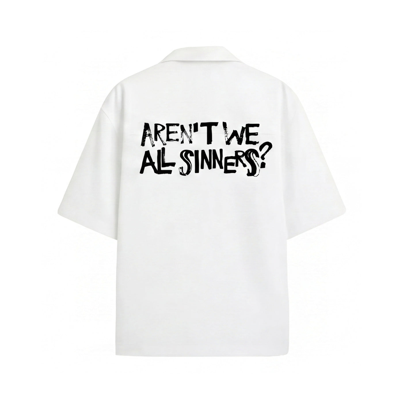 FFS restored original first-two | original_media:gid://shopify/MediaImage/30692768088167 | position:1 | Forfksake Sinners White Bowling Shirt