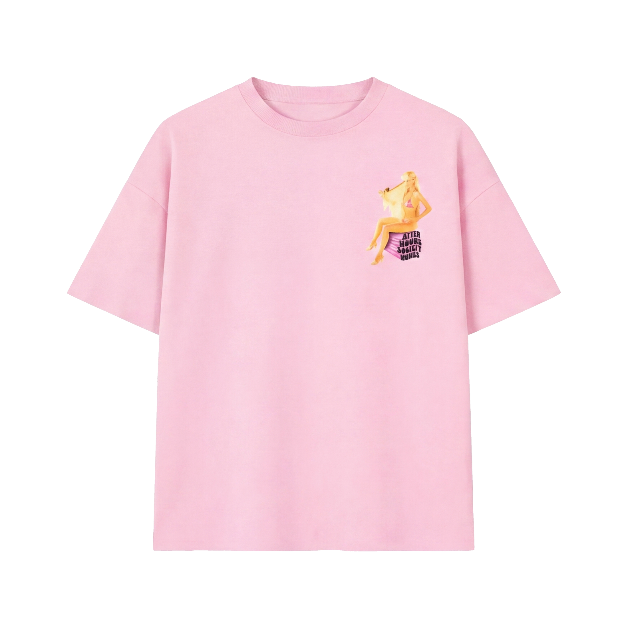 FFS restored original first-two | original_media:gid://shopify/MediaImage/30695013777511 | position:2 | Forfksake After Hours Muse Tee - Pink