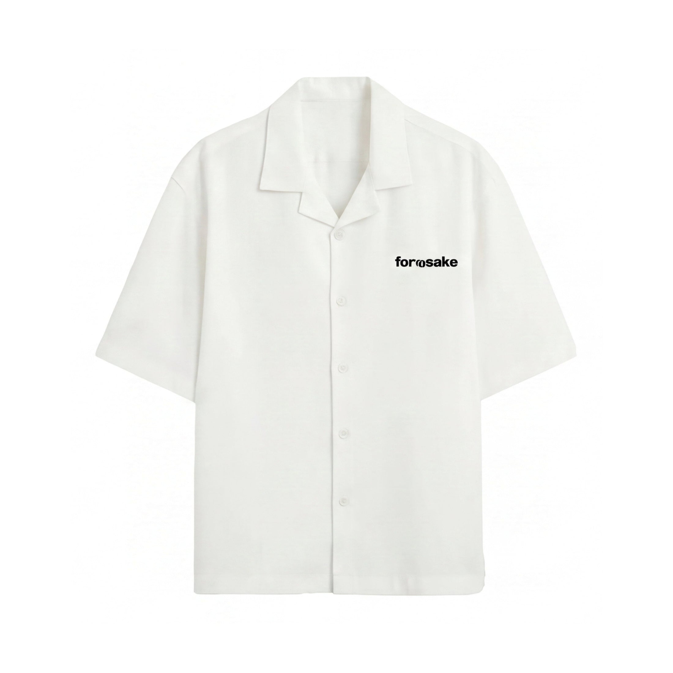 FFS restored original first-two | original_media:gid://shopify/MediaImage/30692768120935 | position:2 | Forfksake Sinners White Bowling Shirt