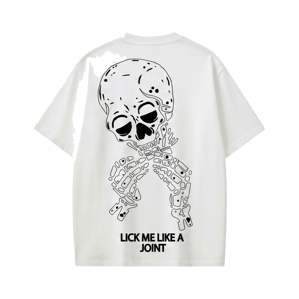 FFS restored original first-two | original_media:gid://shopify/MediaImage/30695020298343 | position:1 | Forfksake Just Lick It White T-Shirt