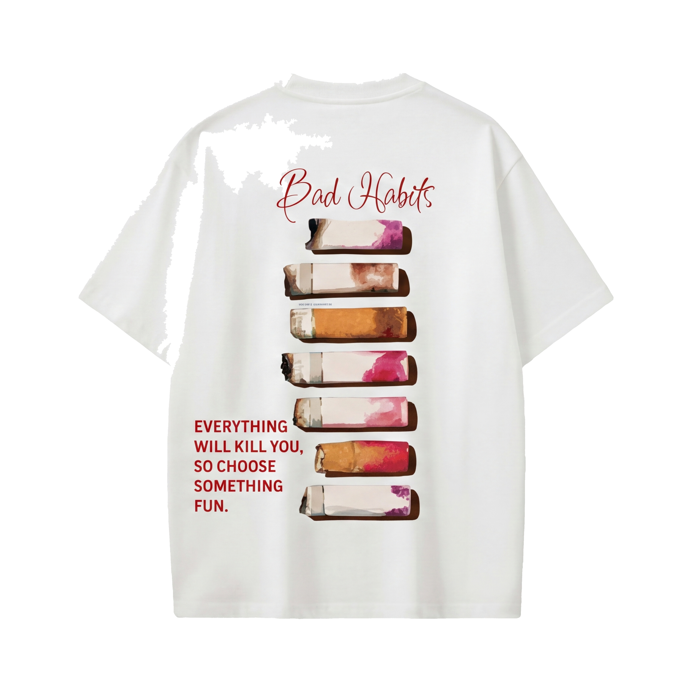 FFS restored original first-two | original_media:gid://shopify/MediaImage/30695034552423 | position:1 | Forfksake Bad Habits T-Shirt(white)
