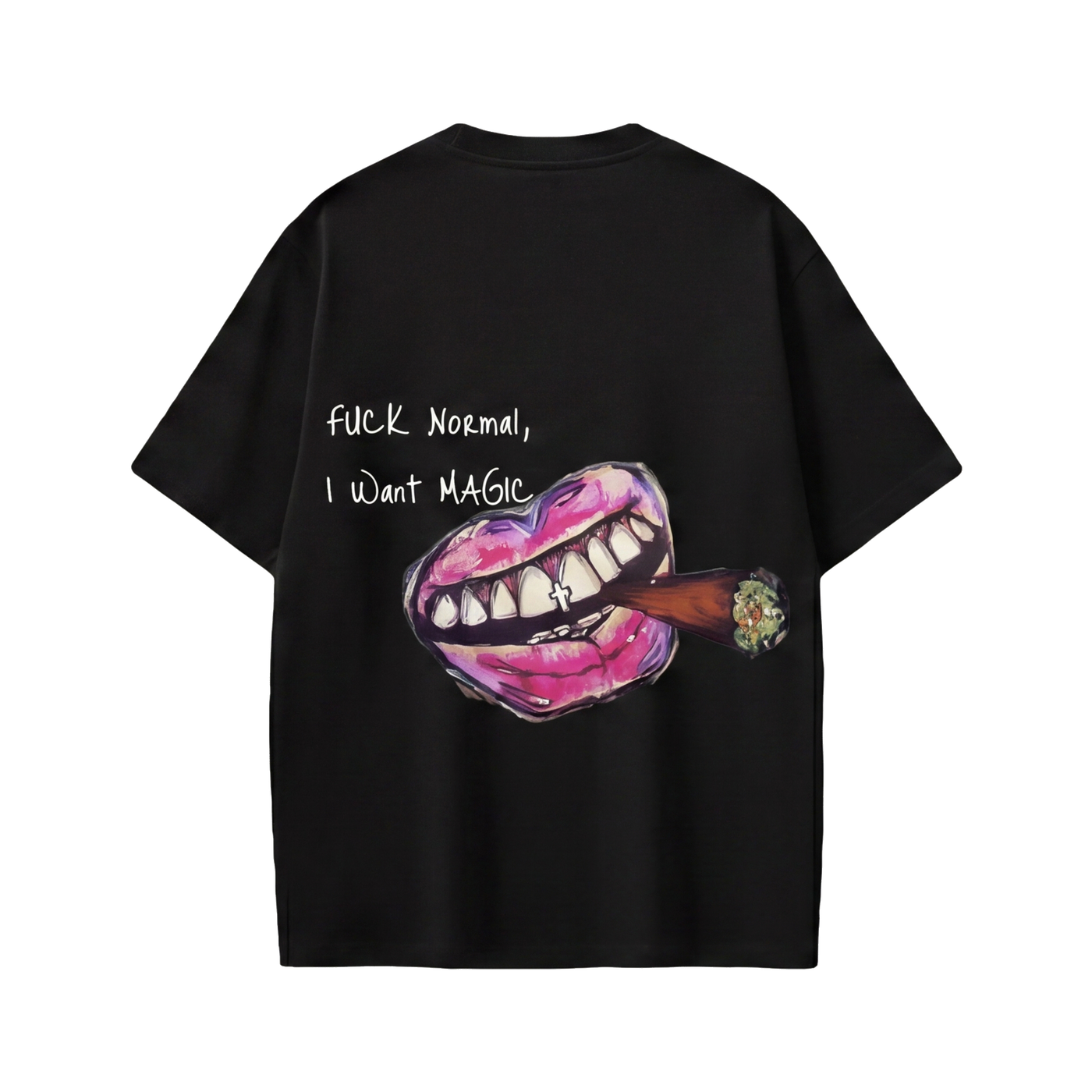 FFS restored original first-two | original_media:gid://shopify/MediaImage/30695035961447 | position:2 | Forfksake Fuck Normal I Want Magic T-Shirt(black)