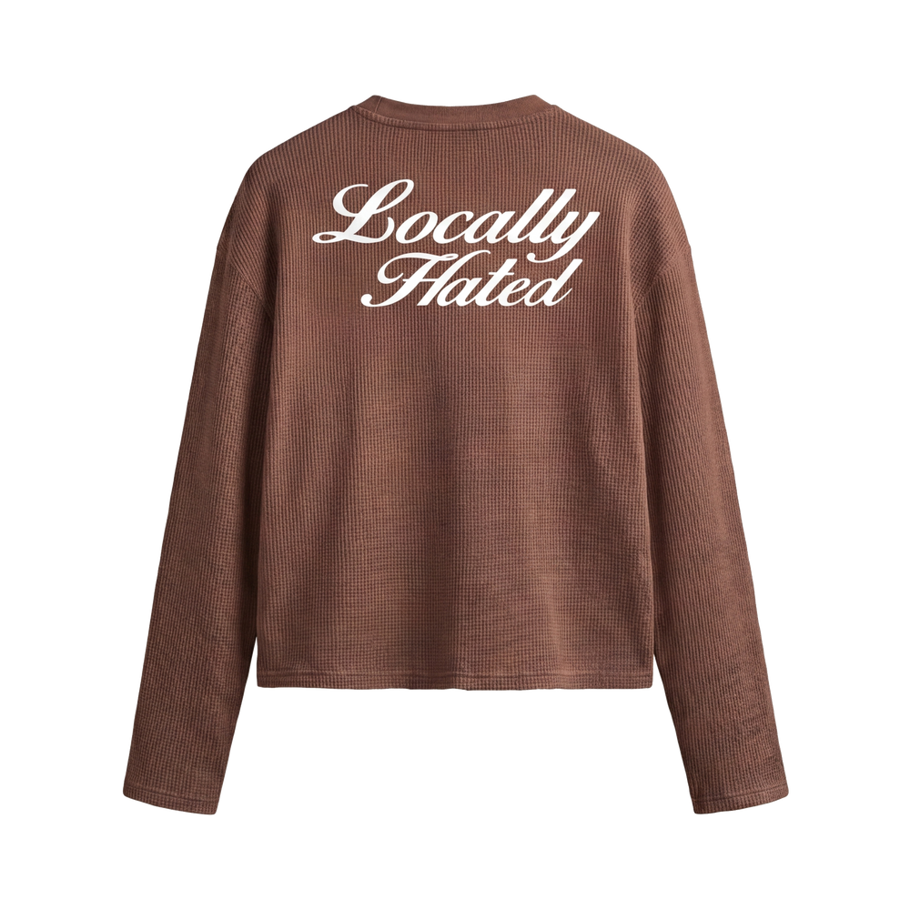 FFS restored original first-two | original_media:gid://shopify/MediaImage/30695166607463 | position:2 | Forfksake Locally Hated Waffle Long Sleeve Brown