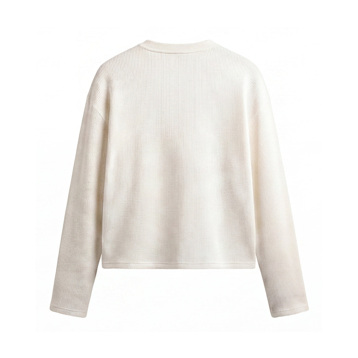 FFS restored original first-two | original_media:gid://shopify/MediaImage/30692992647271 | position:2 | Forfksake I Am Fashion Waffle Long Sleeve Off White