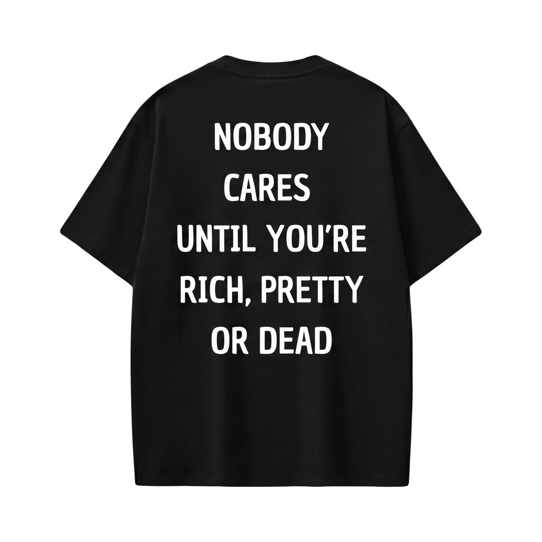 FFS restored original first-two | original_media:gid://shopify/MediaImage/30695024722023 | position:1 | Forfksake Nobody Black T-Shirt