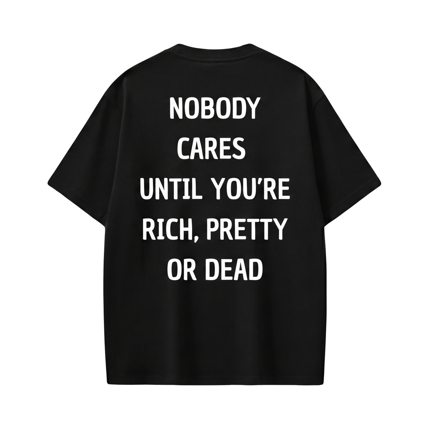 FFS restored original first-two | original_media:gid://shopify/MediaImage/30695024722023 | position:1 | Forfksake Nobody Black T-Shirt