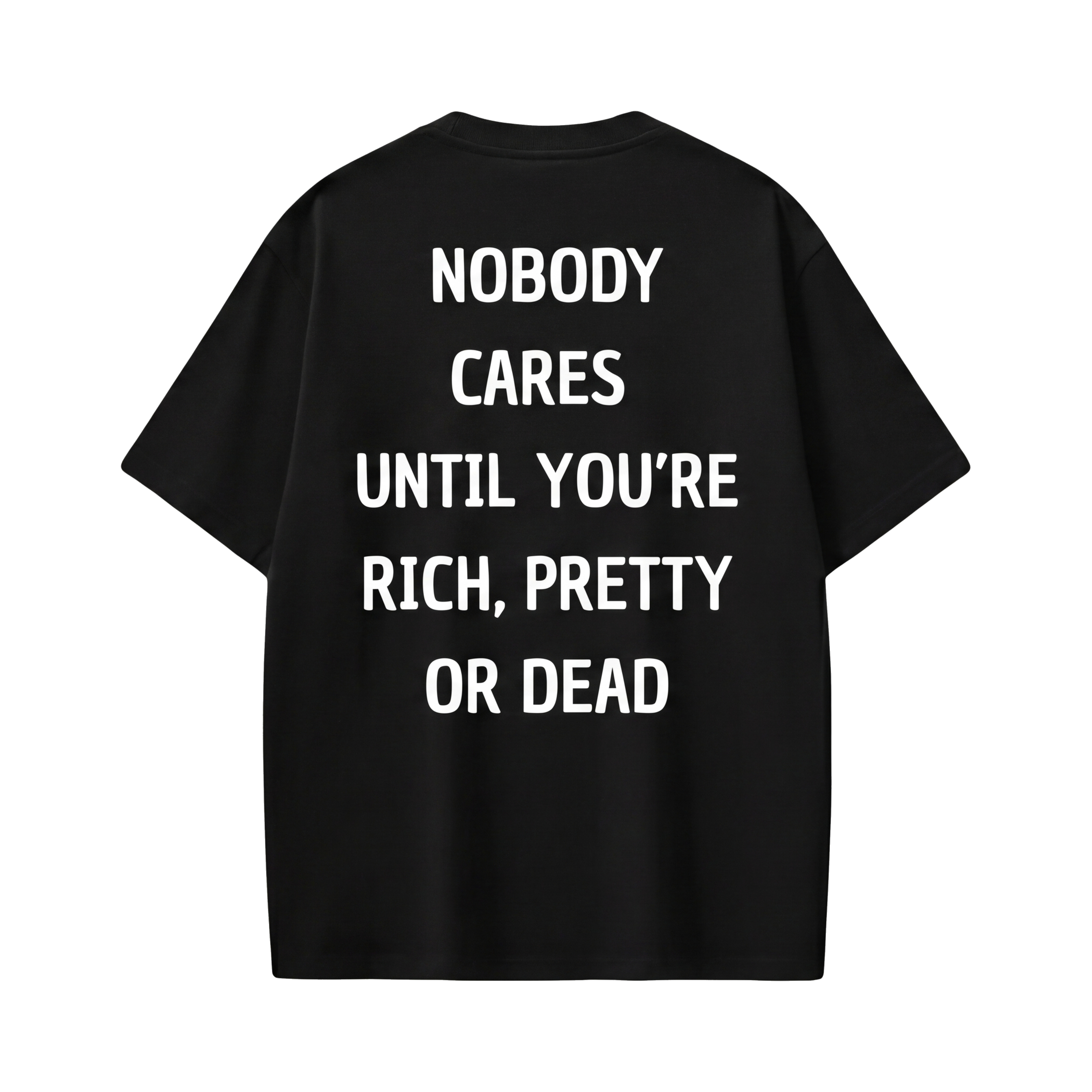 FFS restored original first-two | original_media:gid://shopify/MediaImage/30695024722023 | position:1 | Forfksake Nobody Black T-Shirt