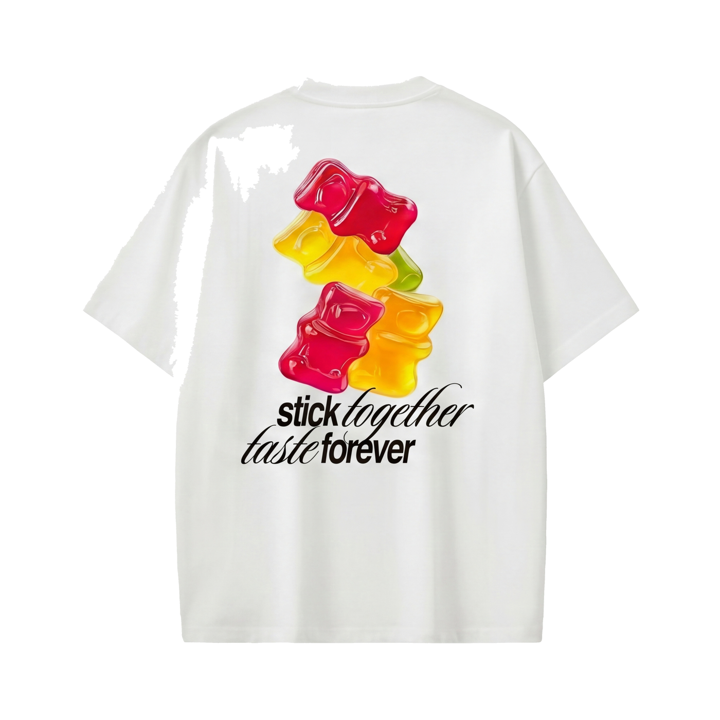 FFS restored original first-two | original_media:gid://shopify/MediaImage/30695048773735 | position:1 | Forfksake Stick Together White T-Shirt