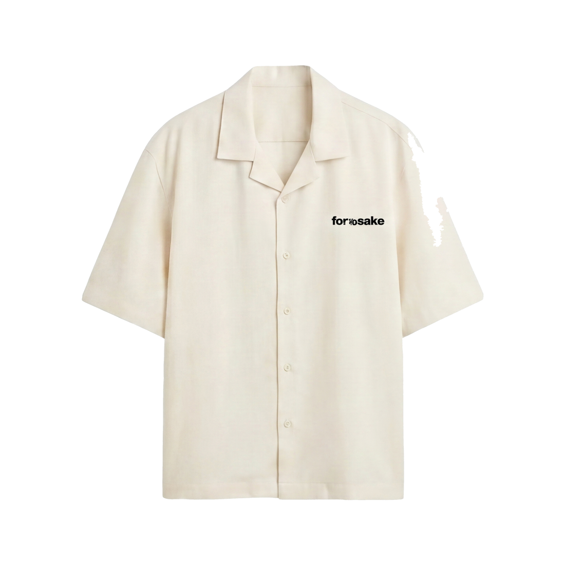 FFS restored original first-two | original_media:gid://shopify/MediaImage/30695008993383 | position:2 | Forfksake Try Harder Off White Bowling Shirt
