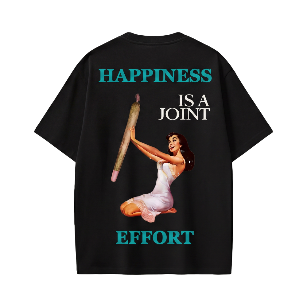 FFS restored original first-two | original_media:gid://shopify/MediaImage/30695040319591 | position:2 | Forfksake Happiness Is A Joint Effort T-Shirt(black)