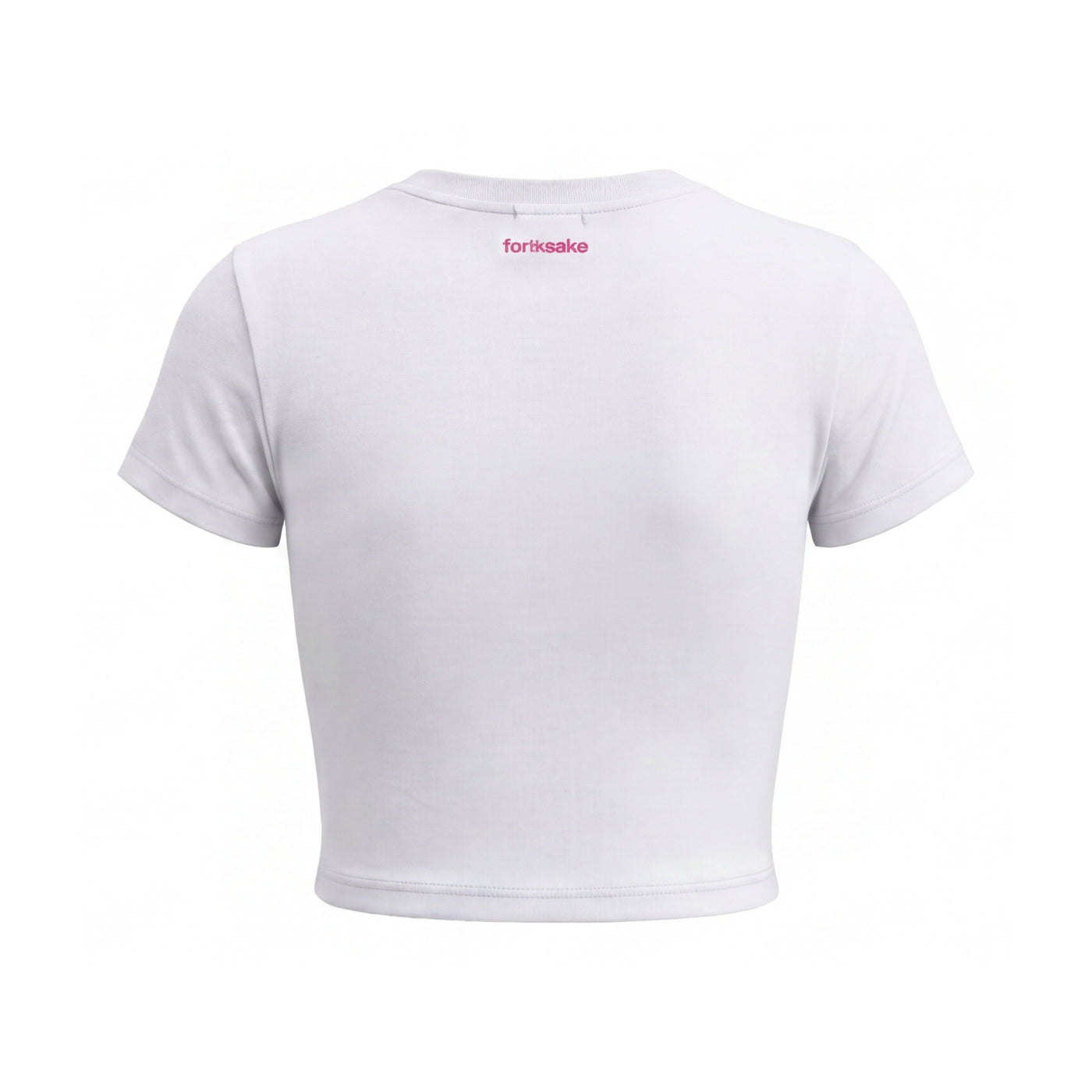 FFS restored original first-two | original_media:gid://shopify/MediaImage/30692929601639 | position:2 | Forfksake Psycho White Baby Tee