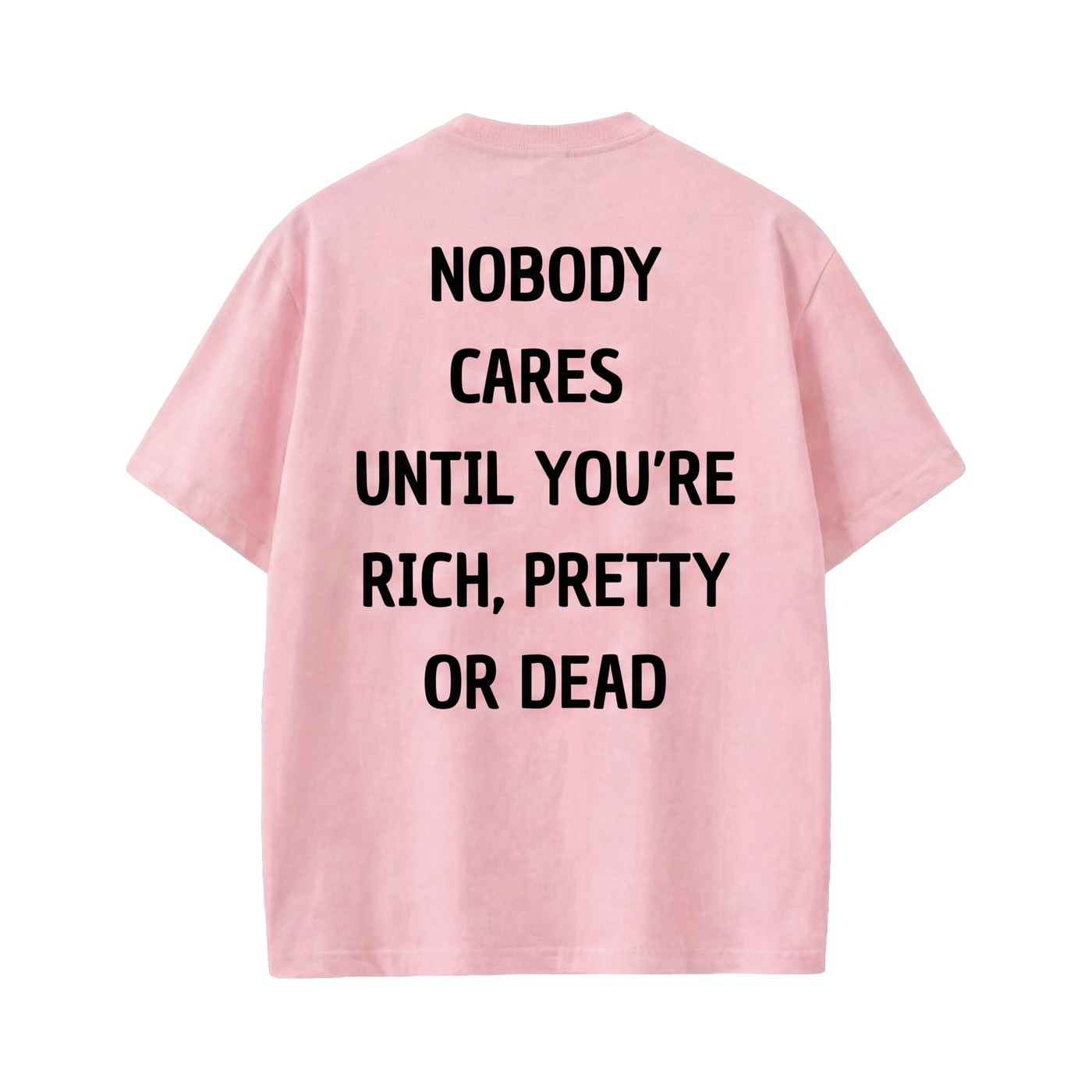 FFS restored original first-two | original_media:gid://shopify/MediaImage/30695025508455 | position:1 | Forfksake Nobody Pink T-Shirt