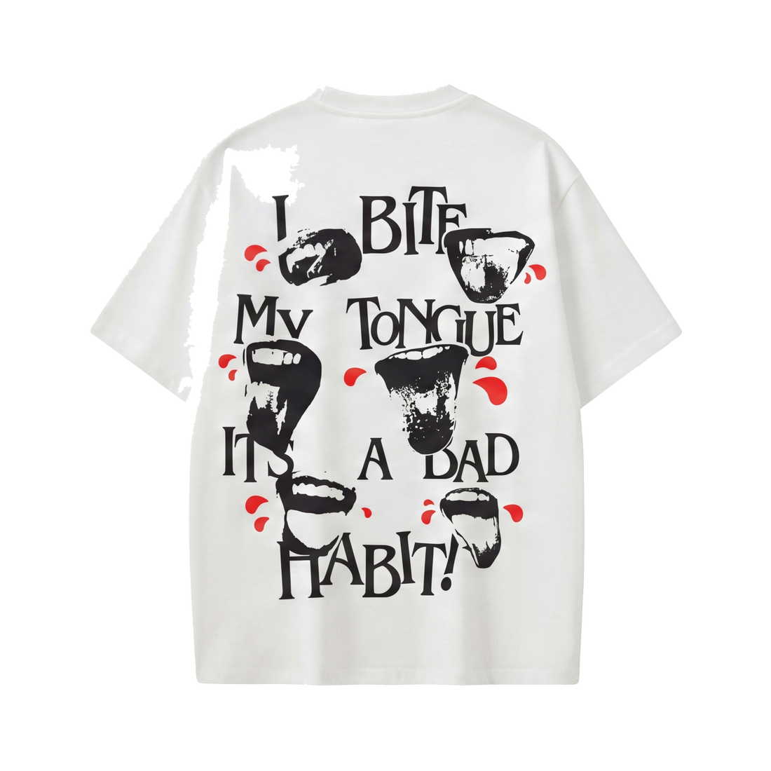FFS restored original first-two | original_media:gid://shopify/MediaImage/30695042285671 | position:1 | Forfksake I Bite My Tounge It_s A Bad Habit T-Shirt(white)