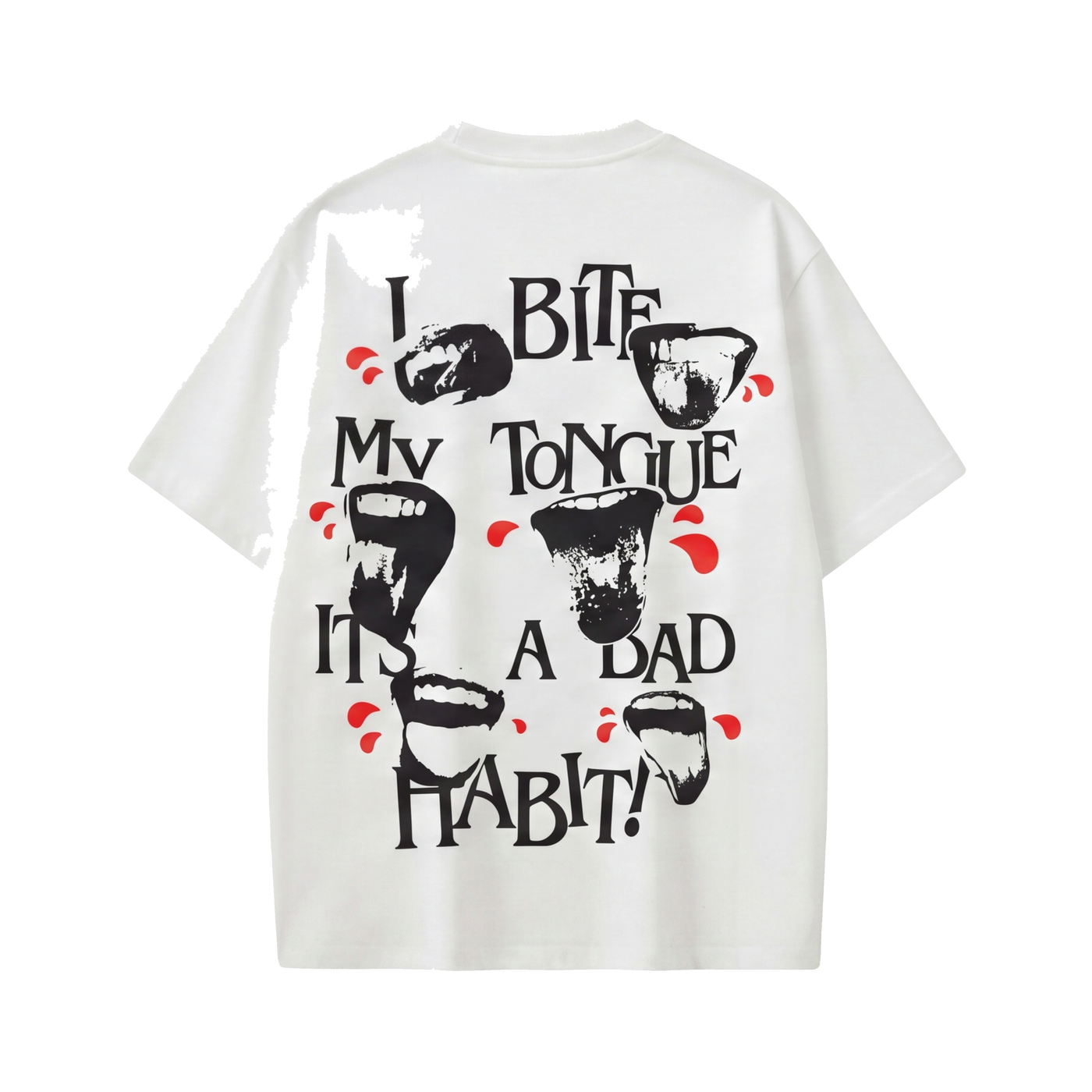 FFS restored original first-two | original_media:gid://shopify/MediaImage/30695042285671 | position:1 | Forfksake I Bite My Tounge It_s A Bad Habit T-Shirt(white)
