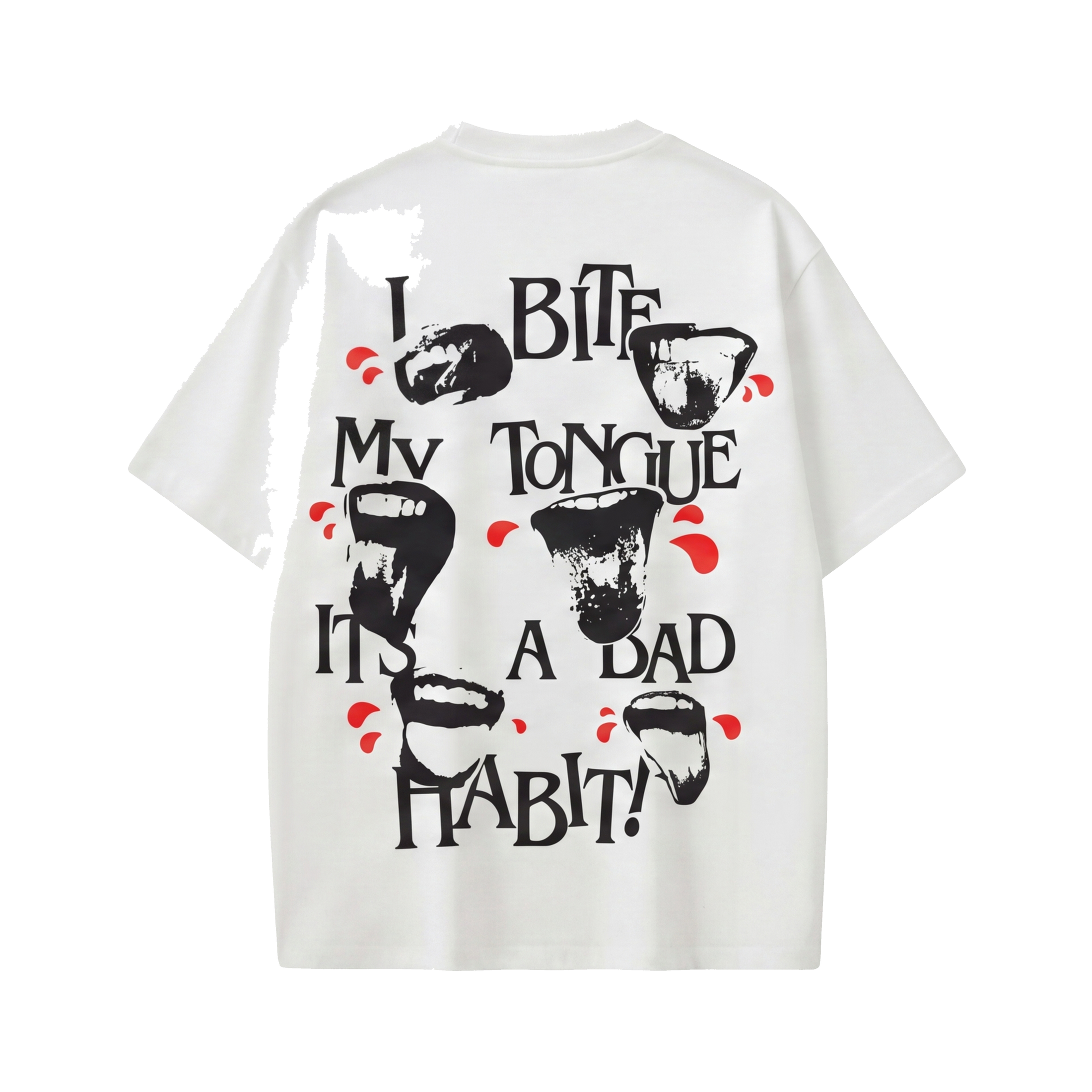 FFS restored original first-two | original_media:gid://shopify/MediaImage/30695042285671 | position:1 | Forfksake I Bite My Tounge It_s A Bad Habit T-Shirt(white)