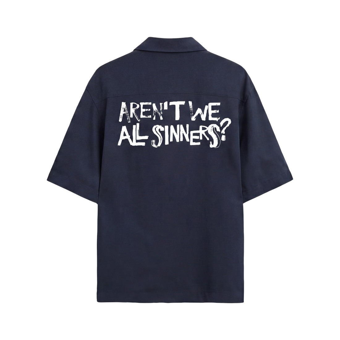 FFS restored original first-two | original_media:gid://shopify/MediaImage/30695008862311 | position:2 | Forfksake Sinners Navy Blue Bowling Shirt