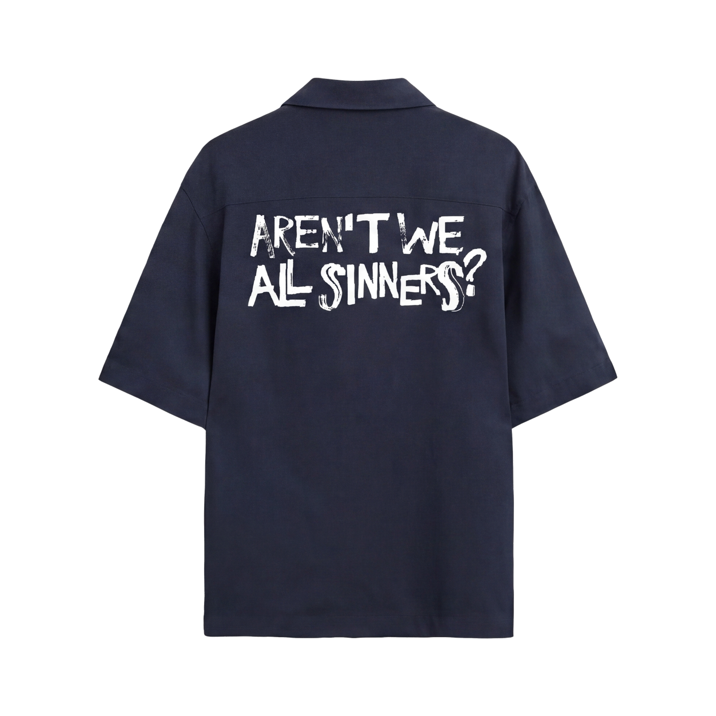 FFS restored original first-two | original_media:gid://shopify/MediaImage/30695008862311 | position:2 | Forfksake Sinners Navy Blue Bowling Shirt