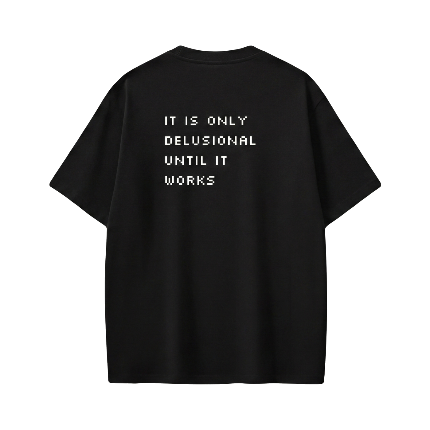 FFS restored original first-two | original_media:gid://shopify/MediaImage/30695019806823 | position:2 | Forfksake Delusional GPT Black T-Shirt