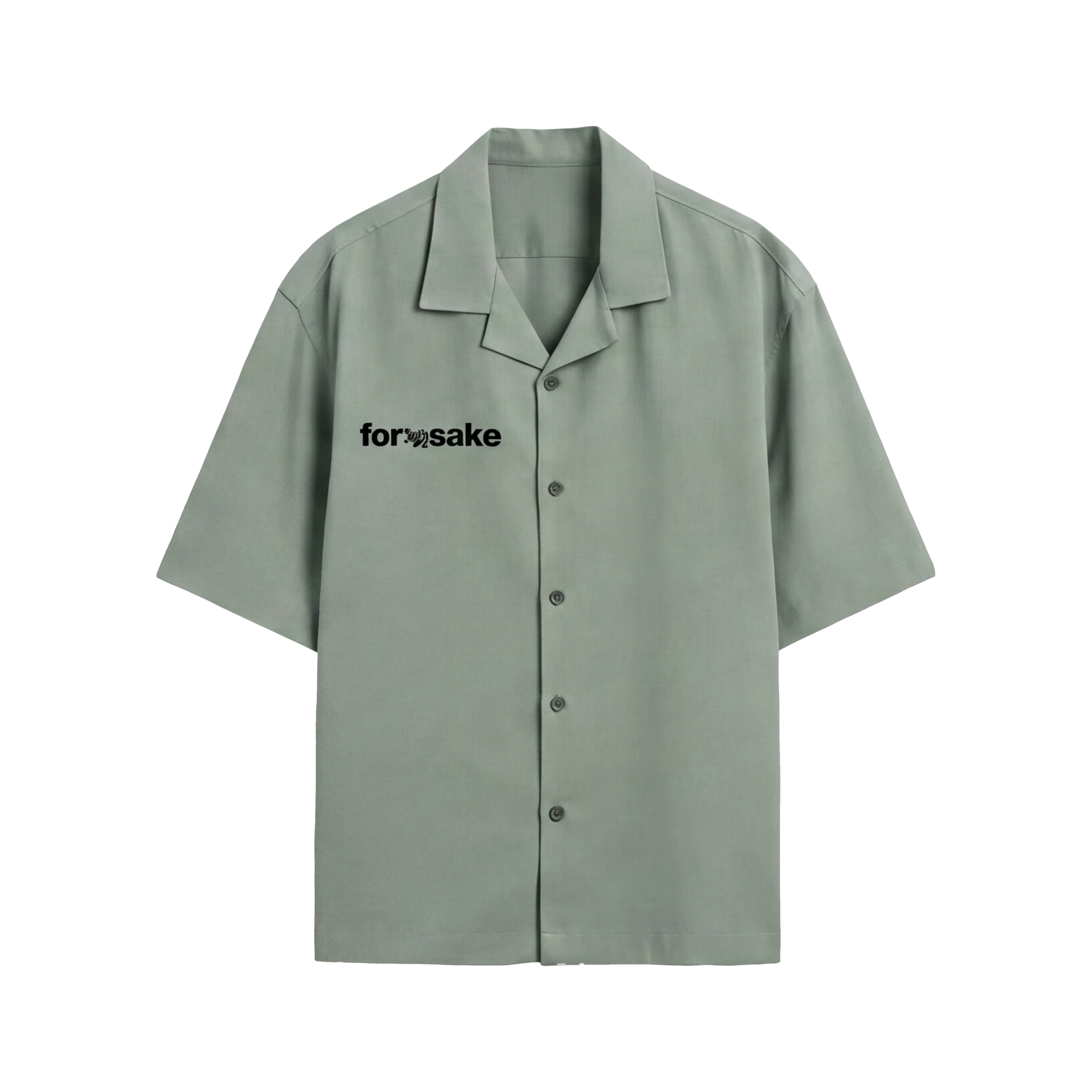 FFS restored original first-two | original_media:gid://shopify/MediaImage/30695016464487 | position:2 | Forfksake Limited Edition Fake Bowling Shirt (Sage Green)