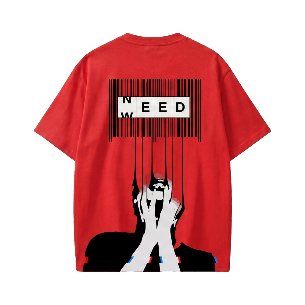 FFS restored original first-two | original_media:gid://shopify/MediaImage/30695045005415 | position:1 | Forfksake Weed Is Need T-Shirt(red)