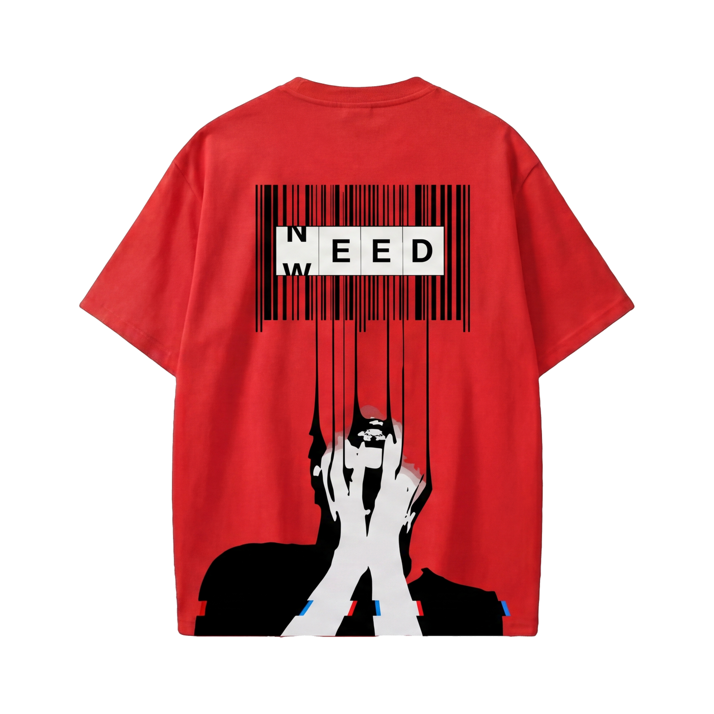 FFS restored original first-two | original_media:gid://shopify/MediaImage/30695045005415 | position:1 | Forfksake Weed Is Need T-Shirt(red)