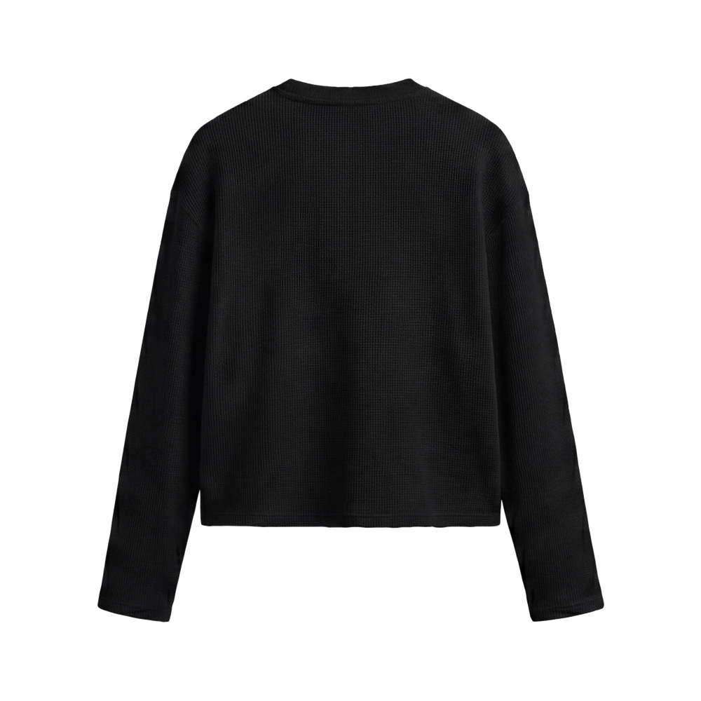 FFS restored original first-two | original_media:gid://shopify/MediaImage/30695167098983 | position:2 | Forfksake God's Plan Waffle Long Sleeve Black