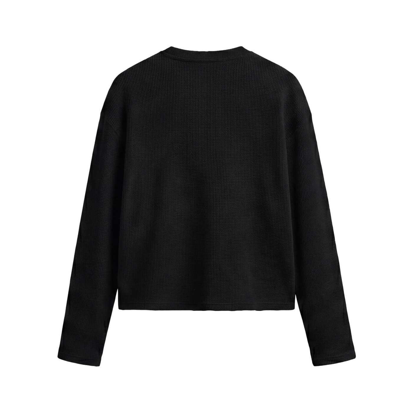 FFS restored original first-two | original_media:gid://shopify/MediaImage/30695167098983 | position:2 | Forfksake God's Plan Waffle Long Sleeve Black
