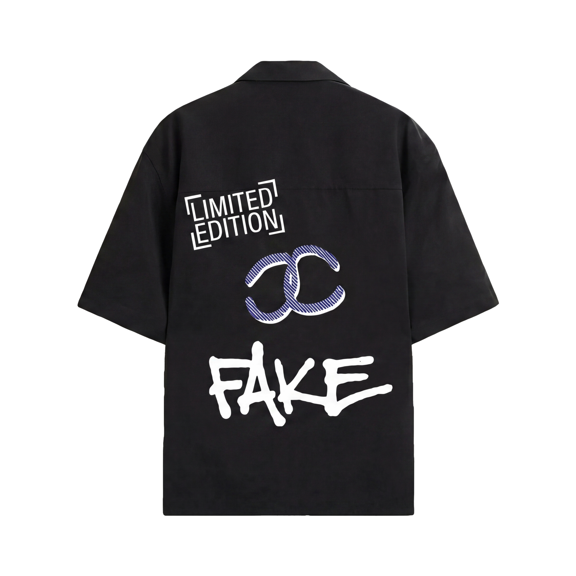 FFS restored original first-two | original_media:gid://shopify/MediaImage/30695015678055 | position:2 | Forfksake Limited Edition Fake Bowling Shirt Black